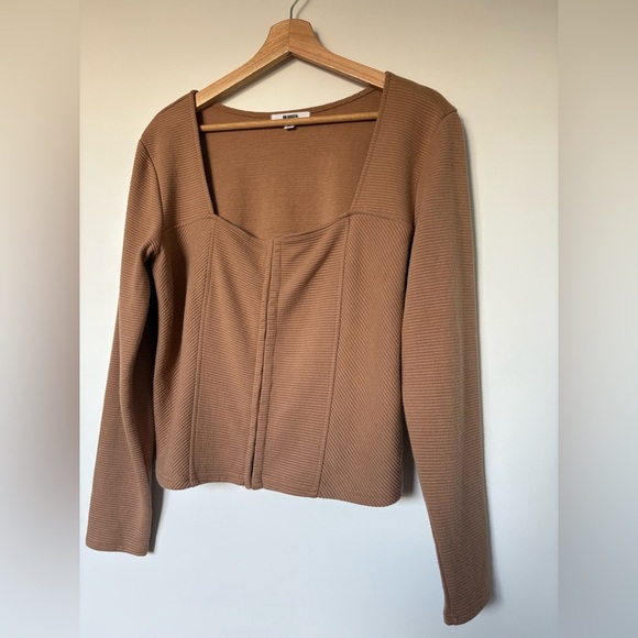 BB Dakota Ribbed Corset-Seamed Top | Size XL - Picture 4 of 9